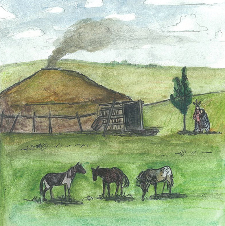 Earthlodge Scene