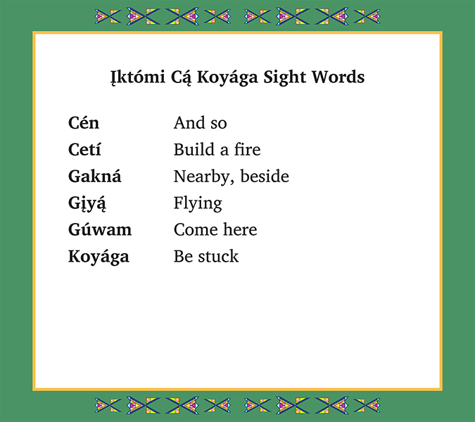 Įktómi Cą́ Koyága, Iktomi Gets Stuck in a Tree